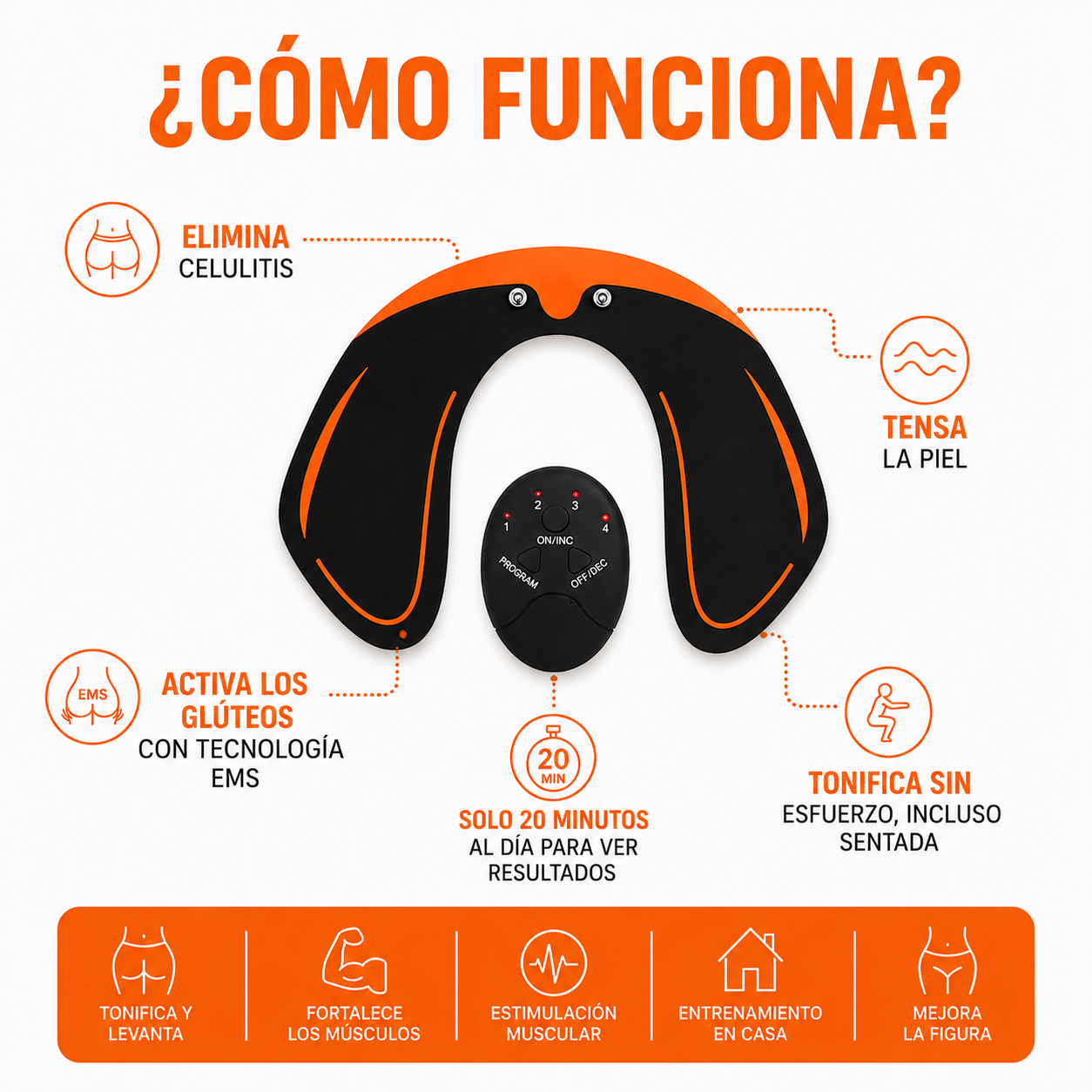 GluteFit® | Estimulador de Gluteos
