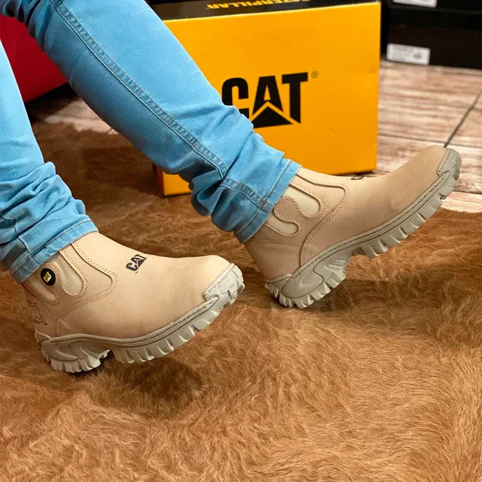 Kit Caterpillar - Bota para Hombre en Cuero Legítimo + Regalos Exclusivos